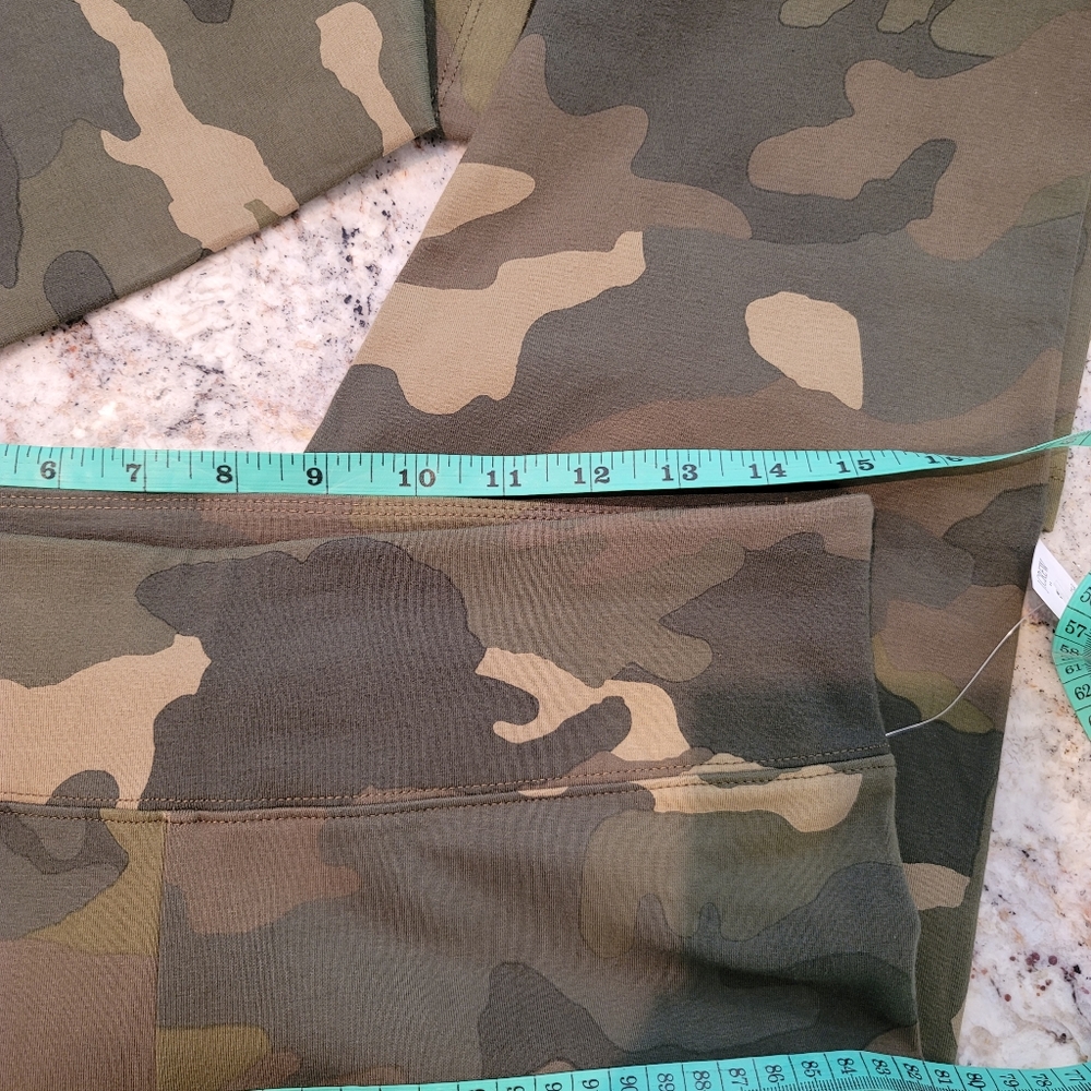 New! J. CREW XXL XX-LARGE Camo Leggings Army Green Khaki Pants NWT - Picture 6 of 8